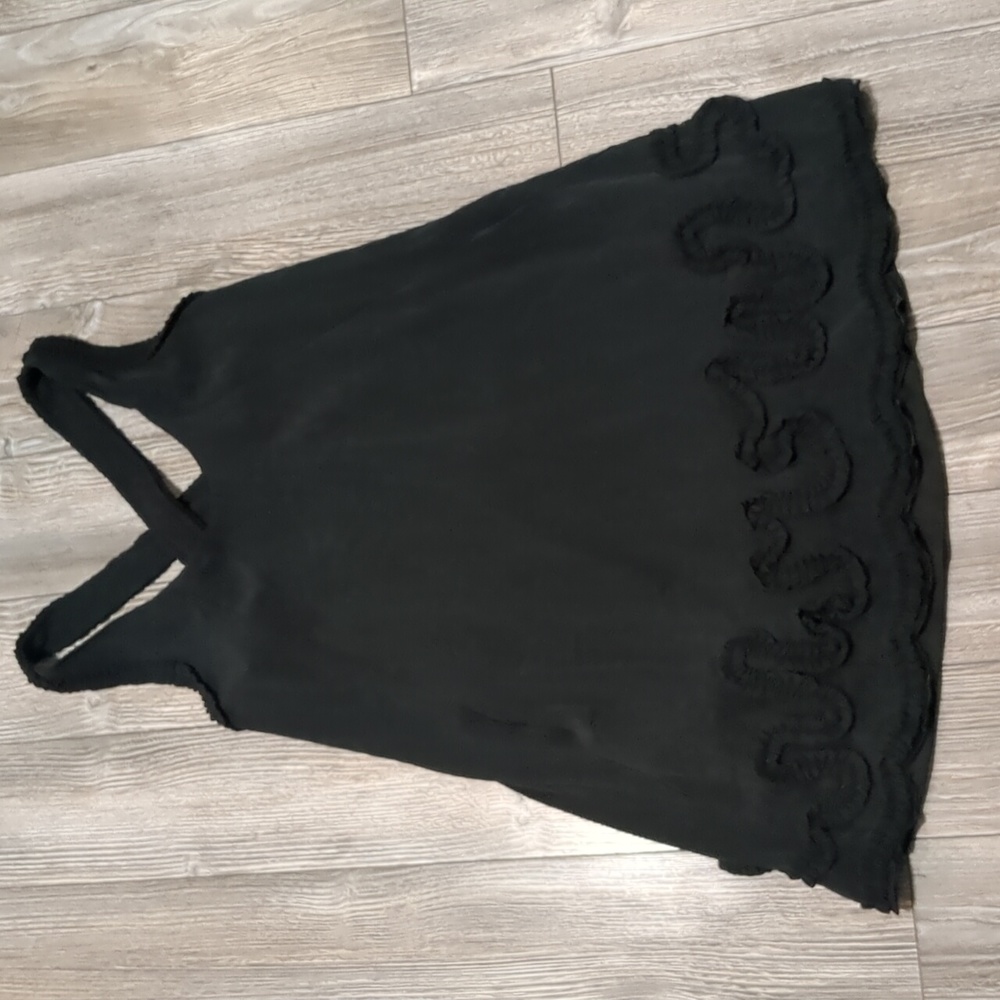 Ju's | 100% Silk Black Dress S